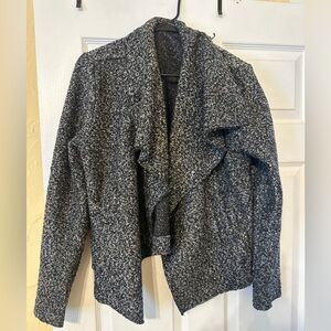 Ann Taylor blazer in a black sweater material